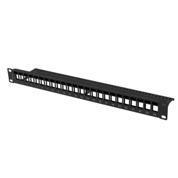 Patchpaneel 1U Lanberg PPKS-1024-B