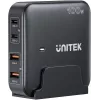 Unitek bureau-oplader P1229ABK01-EU 100 W met 2× USB-A en 2× USB-C