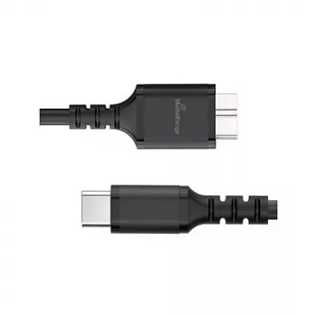 USB-kabel MediaRange MRCS257 0,5 m — Micro-USB B naar USB-C, USB 3.2 Gen 1 (5 Gbit/s), zwart