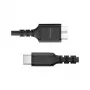 USB-kabel MediaRange MRCS257 0,5 m — Micro-USB B naar USB-C, USB 3.2 Gen 1 (5 Gbit/s), zwart