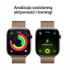 Apple Watch GPS + Cellular 46mm goud titanium kast goud Milanese Loop S/M