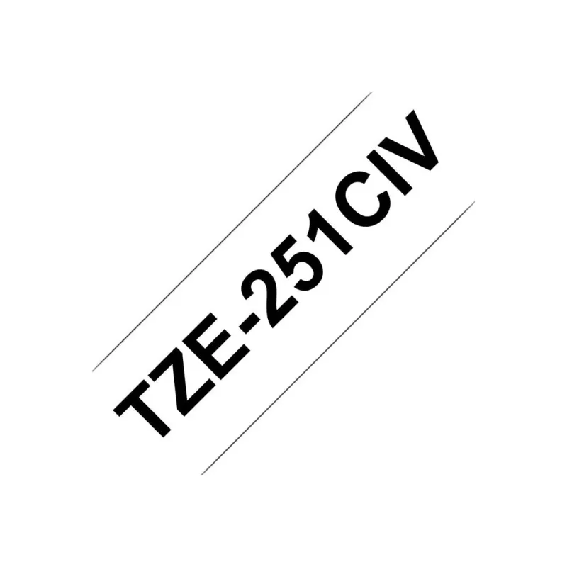 Brother TZE231CIV labelband zwart op wit TZe