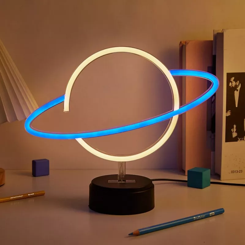 Manta SNL38BLT Style Neon Lights Planet decoratieve LED-lamp