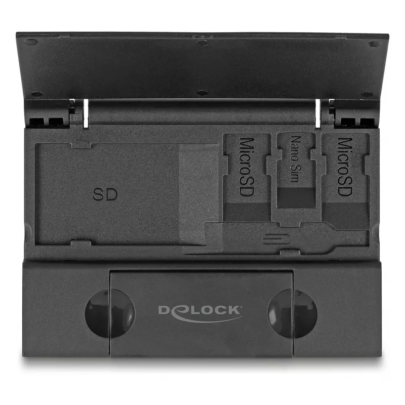 Kaartlezer DeLOCK 91014 USB 3.2 Gen 1 Type-A/Type-C zwart MicroSD SD
