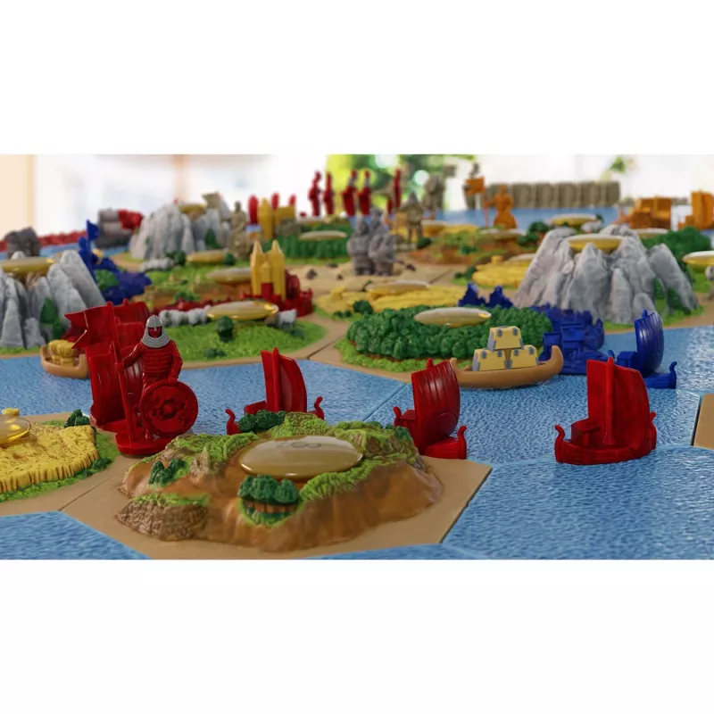 Bordspel Kosmos KOO Catan 3D – Zevaarders + Steden & Ridders uitbreidingsset