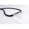 Telefoonhanger Lookabe voor iPhone 7/8 Plus — gouden ketting, zwart hoesje