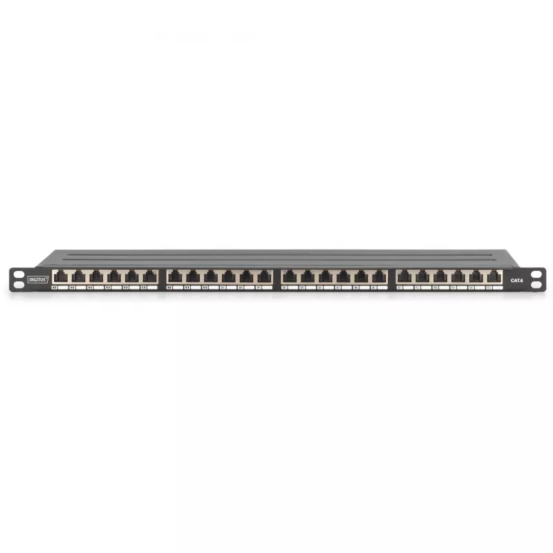 Patchpanel Digitus CAT 6 Class E High Density afgeschermd zwart