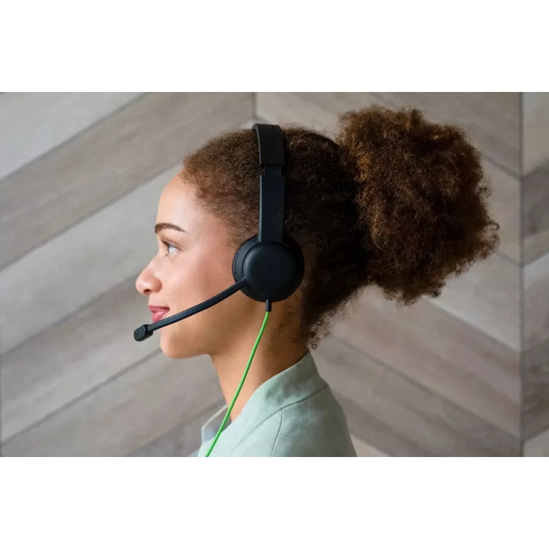 Bedrade conferentieheadset Acer GP.HDS11.01N — supra-aural, 2 m kabel, 20–20000 Hz, 160 g, zwart