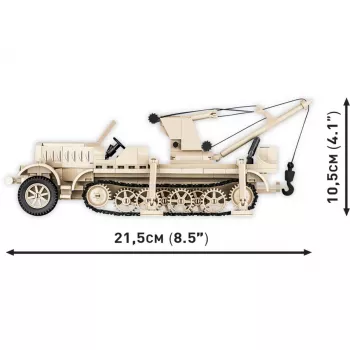 Bouwstenen Cobi Sd.Kfz. 9/1 Famo — Tweede Wereldoorlog-model, 498 onderdelen, veelkleurig