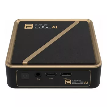 Barebone-desktop Sapphire EDGE AI 350 met DDR5-geheugenondersteuning en HDMI-uitgang