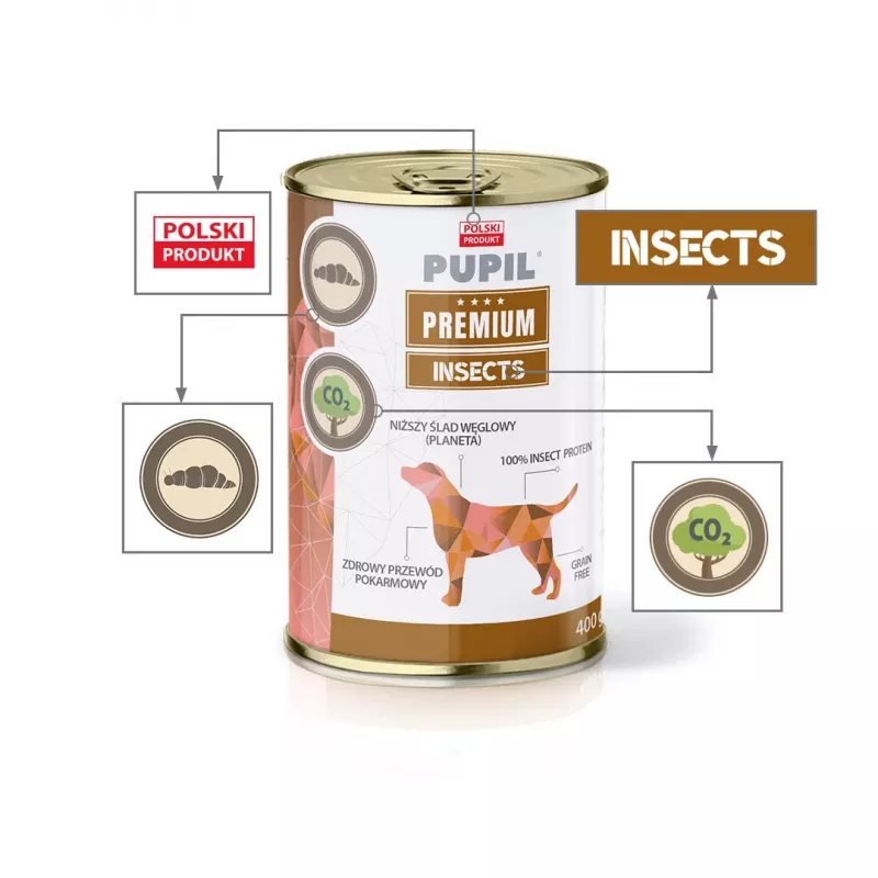 PUPIL Premium Insect - natvoer voor honden - 400g