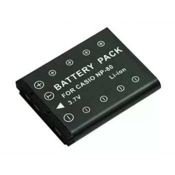 Oplaadbare Extra Digital NP-80 / NP-82 accu 3,7V 1200mAh voor camera's en draagbare apparaten