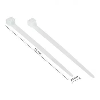 Good Connections KAB-15T36 - kabelbinder met parallelle invoer - nylon - transparant - 3,5 cm - V2 - -40 - 85 °C