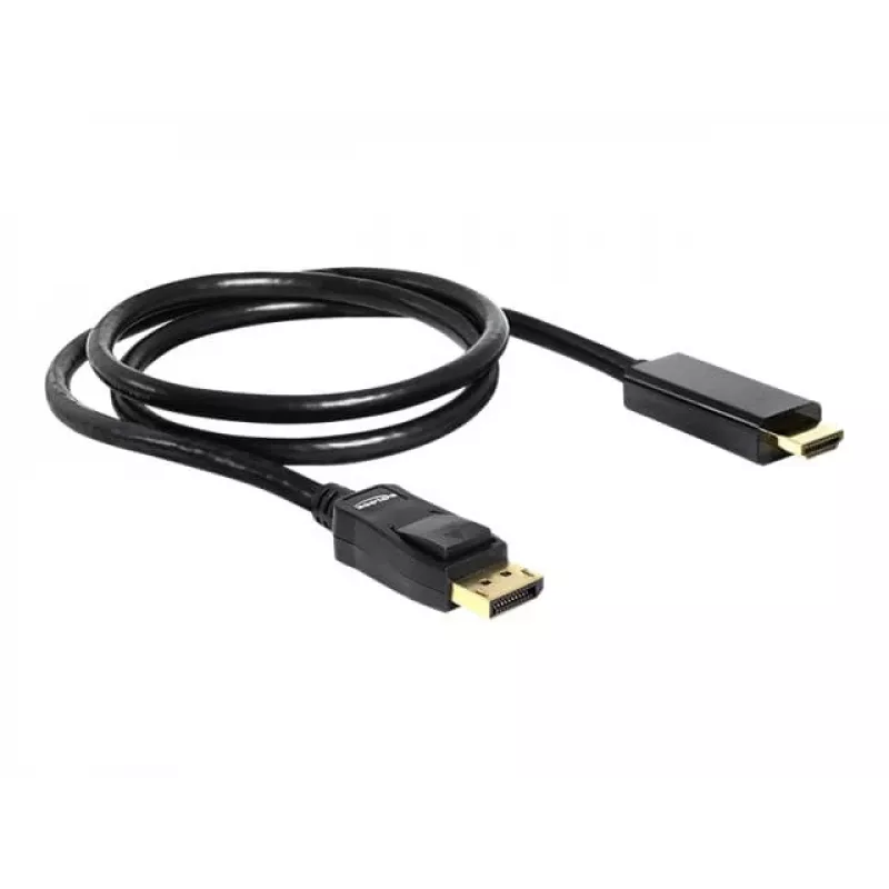Displayport/HDMI-kabel DeLOCK 82586 1 m zwart