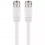 Wentronic Goobay SAT-verbindingskabel, wit, 5 m - F-stekker naar F-stekker (11725)