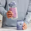 Draagbare blender Ninja BC251EULD — 0,57 l-beker, accu 11,1 V, roestvrijstalen mes, lavendelkleurig/transparant