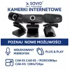 Savio internetcamera webcam USB Full HD met ingebouwde microfoon