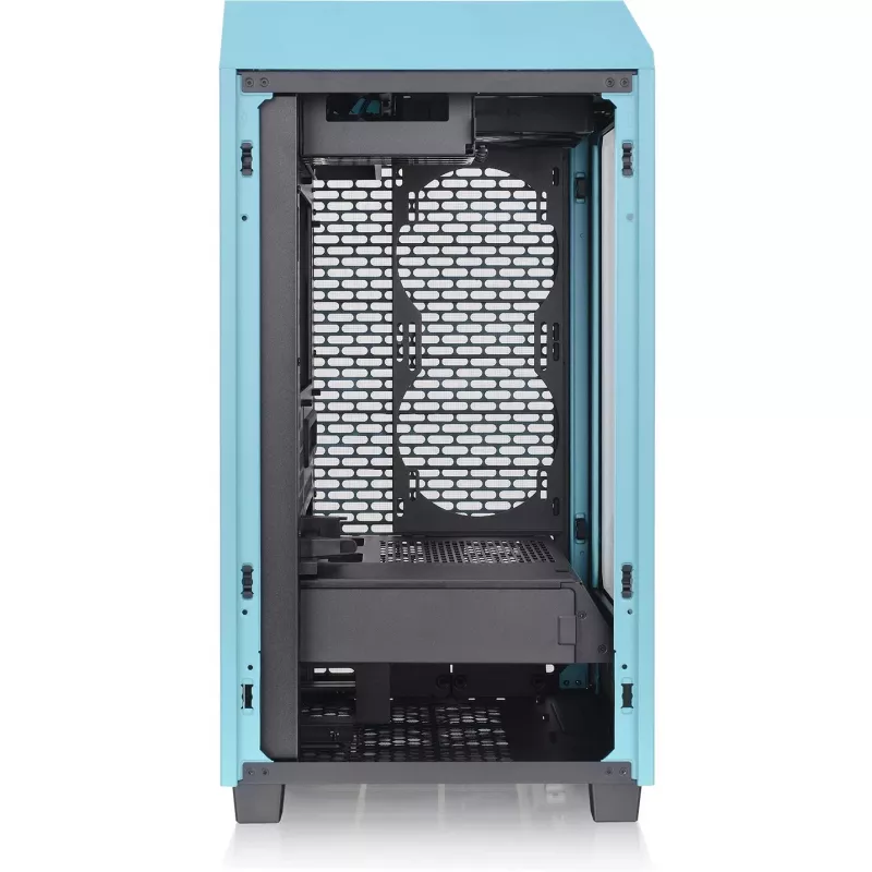 Thermaltake The Tower 200 turquoise gehard glas