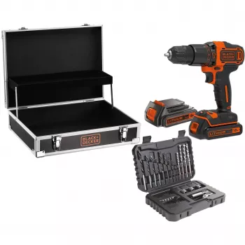 Boormachine Black & Decker BDCHD18B2FC-QW 18V Lithium-Ionen 2 batterijen