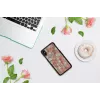 Beschermhoes iKins voor iPhone XS Max — ruitpatroon, zwart