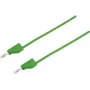 VOLTCRAFT Testkabel [stekker 4 mm - stekker 4 mm] 0,25 m groen MSB-300 (MSB-300-0.25-GR)