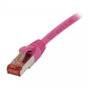 Patchkabel RJ45 - CAT6 250MHz - 1,5m magenta - S-STP(S/FTP) - TPE/LSZH (Superflex) - Synergy 21 -