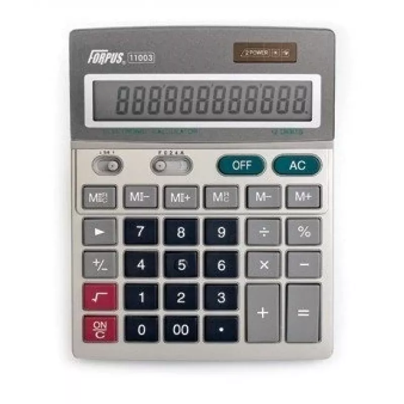 Tafelrekenmachine Forpus FO11003 Basic grijs