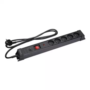 Overspanningsbeveiliging Hawk HWPS503BK 3m stekkerdoos met 3 m kabel