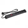 Overspanningsbeveiliging Hawk HWPS503BK 3m stekkerdoos met 3 m kabel