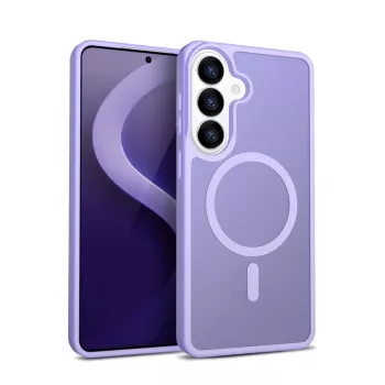 Crong Hybrid Matte Magnetic-hoesje voor Samsung Galaxy S26 — TPU+PC, lavendel
