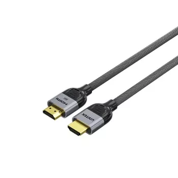 HDMI-kabel Unitek C11093RGY01 8K 10 m, HDMI 2.1, 48 Gbit/s, 144 Hz, ARC, verguld, grijs