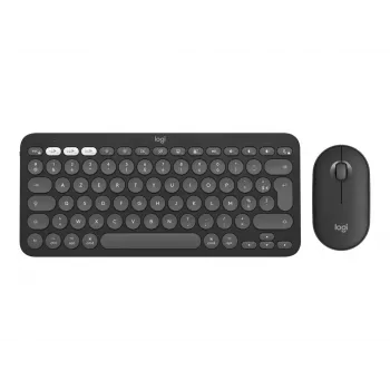 Logitech Pebble 2 Combo for Mac draadloos toetsenbord muis QWERTZ Duits grafiet