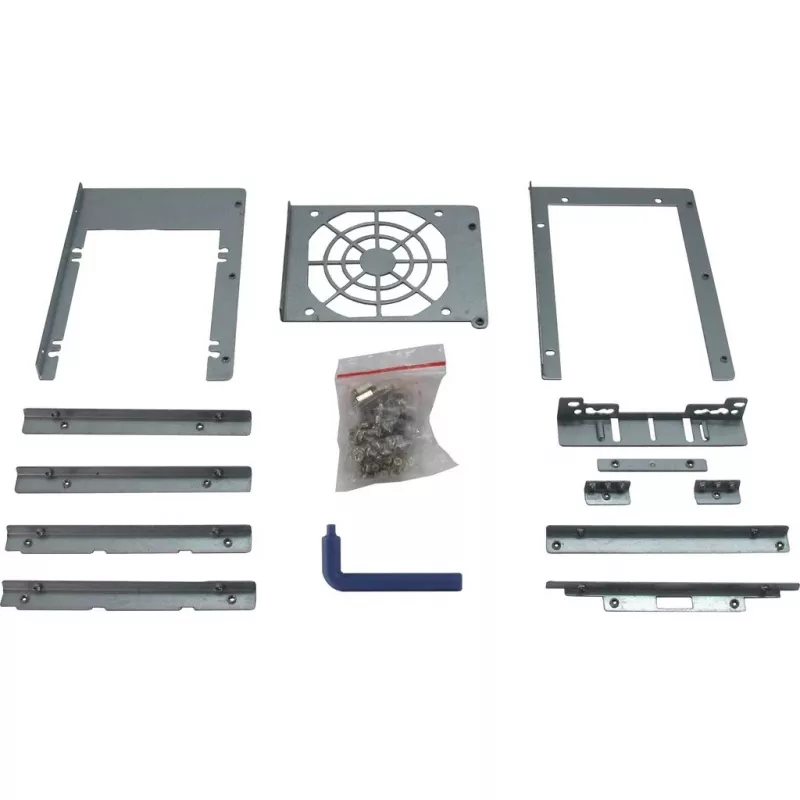 Serverbehuizing Inter-Tech 4U-4424 rack zwart, zilver