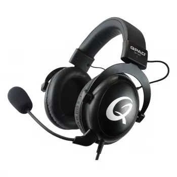 Headset QPAD QH-91 bedraad, hoofdband, omsluitend, 15–25000 Hz, 2 m kabel, zwart