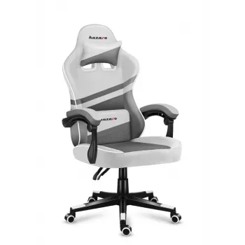 Gamestoel - Huzaro Force 4.4 wit Mesh