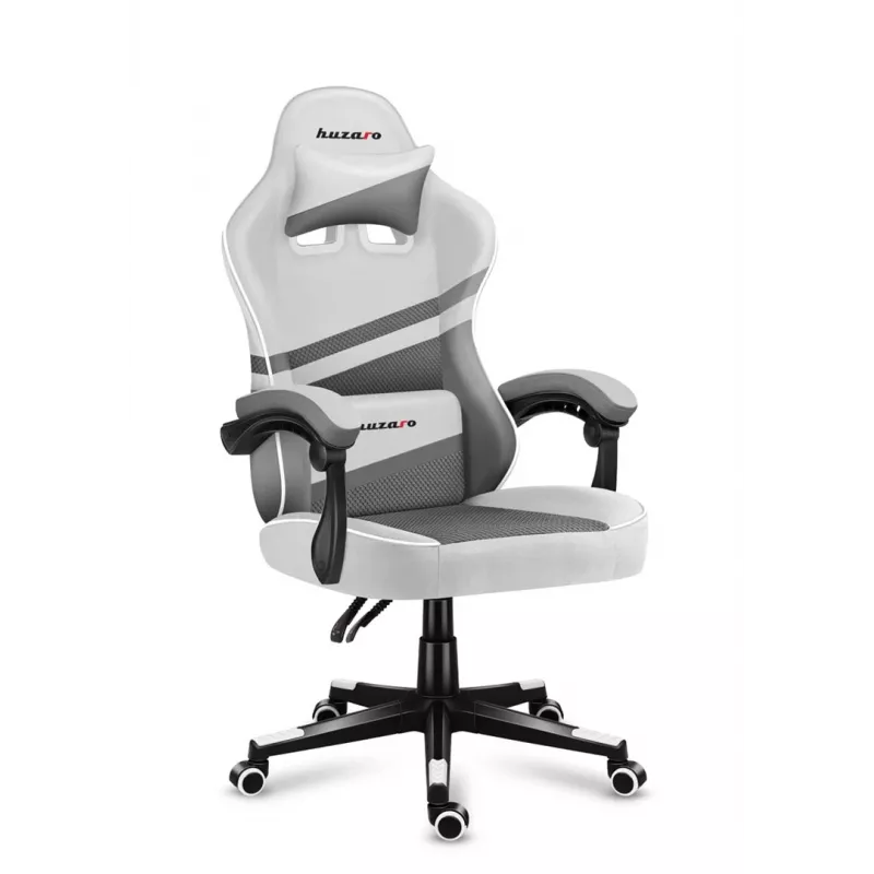 Gamestoel - Huzaro Force 4.4 wit Mesh