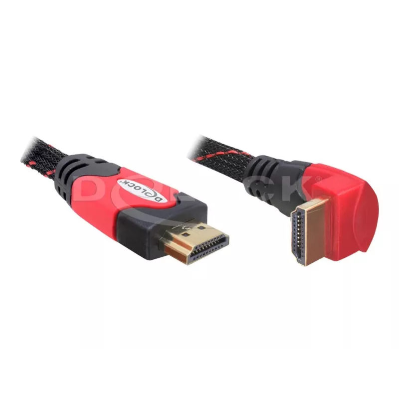 HDMI-kabel DeLOCK 82688 5 m zwart rood