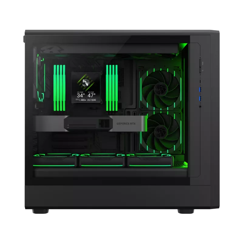 Gamemax behuizing | CLAW 460 BK | zwart | mid-tower | voeding niet inbegrepen