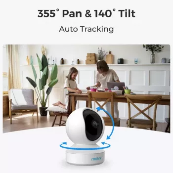 Indoor IP-beveiligingscamera Reolink E Series E330 — 4MP, 4 mm lens, 84°×45° gezichtsveld, 2,4/5 GHz Wi-Fi, tweeweg-audio, personen-/huisdierdetectie