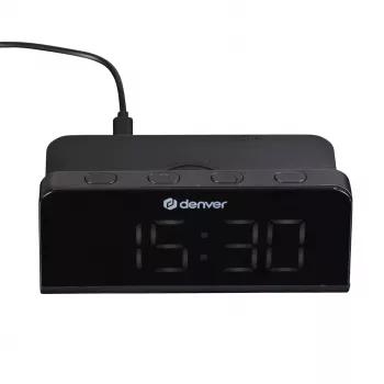 Digitale wekker Denver ECQ-103MK2 zwart LED-display batterijgevoed