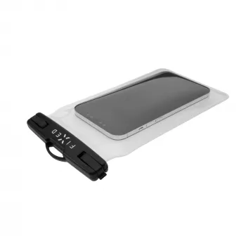 Beschermend, waterdicht universeel telefoonhoesje FIXED Fixed Float — zwart, universele pasvorm, waterdichte hoes