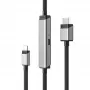 ALOGIC ULCHDPD01-SGR videokabel-adapter 1 m USB Type-C HDMI + USB zilver