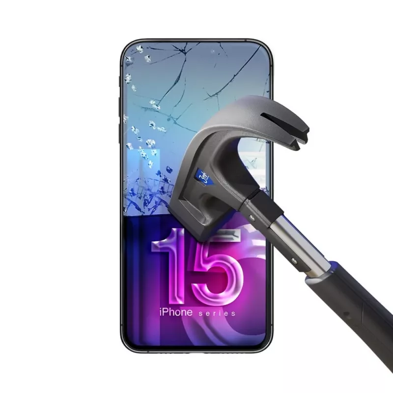 Geharde flexibele displaybescherming 3MK FlexibleGlass Pro voor Apple iPhone 15 – transparant, krasbestendig