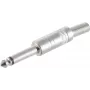 Mono 2-polige 6,3 mm jackstekker ShiverPeaks 22220506 metaal, 6,3 mm monostekker