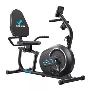 MERACH MR-S08B1-EU liggende hometrainer (zwart)