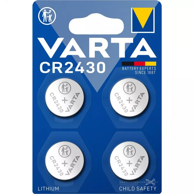 Knoopcelbatterij Varta CR2430 3V 290mAh lithium-knoopcel