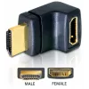 HDMI-adapter DeLOCK 65072 HDMI-stekker naar HDMI-bus, 90° naar boven