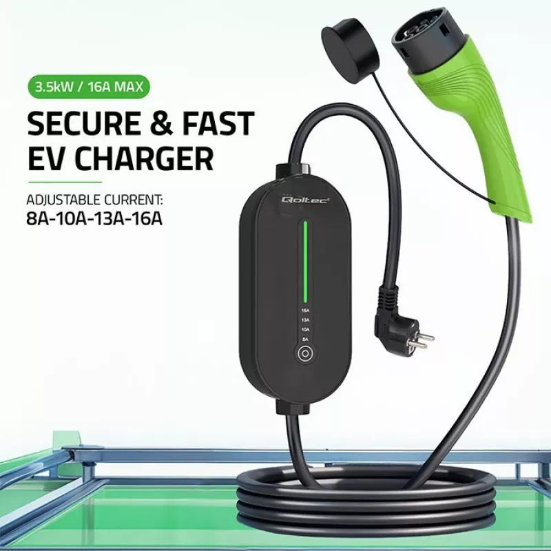 Mobiele oplader voor elektrische auto's, Type2, 3,5 kW, 5 m