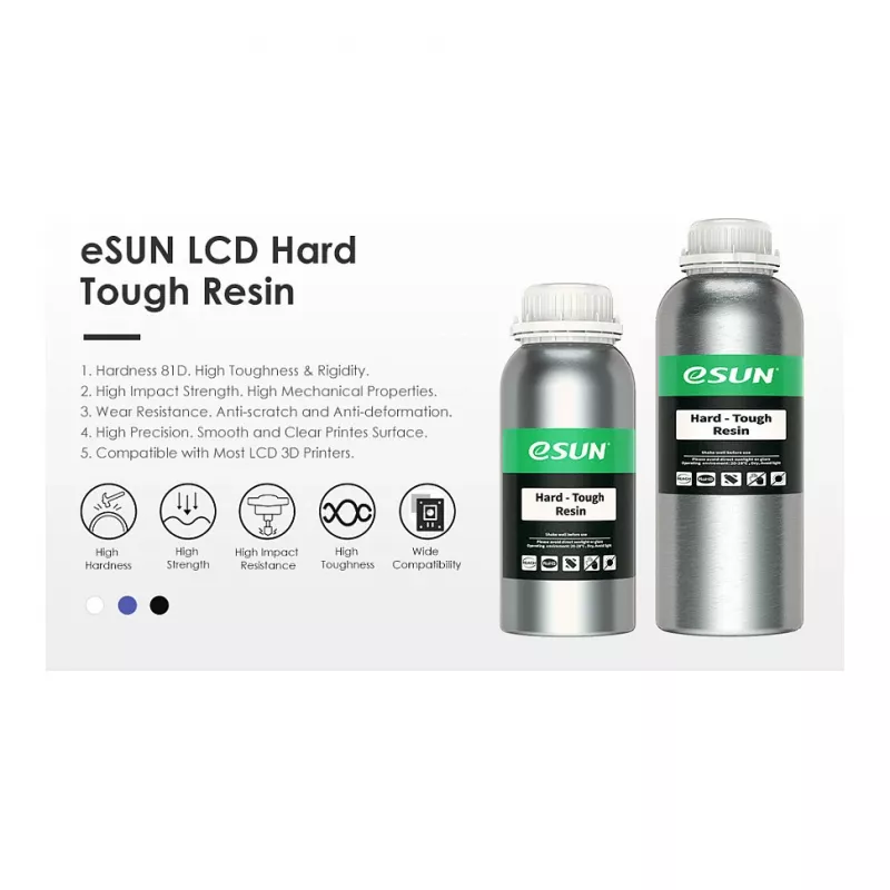 UV/LCD HARD TOUGH GRIJS 1kg