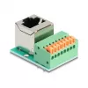 DeLOCK 90653 kabeladapter RJ45 8-pins klemmenstrook groen zilver